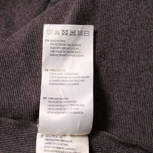 Varley Gray Rainer Brushed Rib Turtleneck Pullover Sweater Soft Jumper Size L - Picture 9 of 12